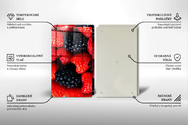 Protection plaque induction Framboises et mûres