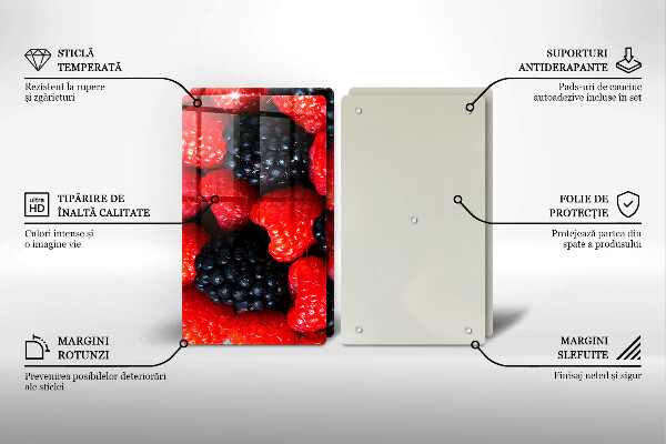 Protection plaque induction Framboises et mûres