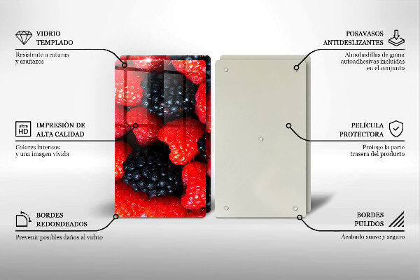 Protection plaque induction Framboises et mûres