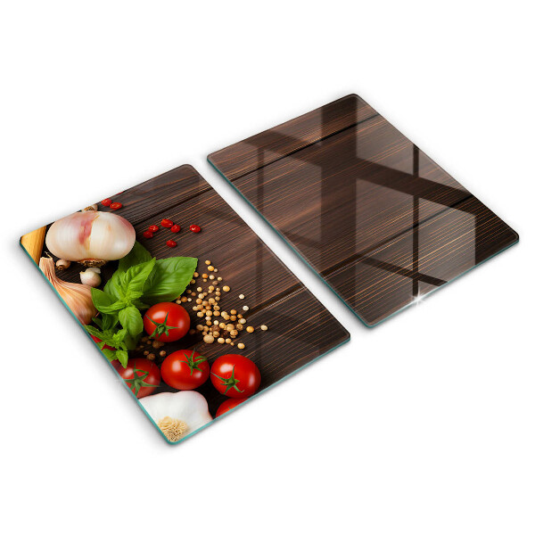 Protection plaque induction Des légumes sur la table