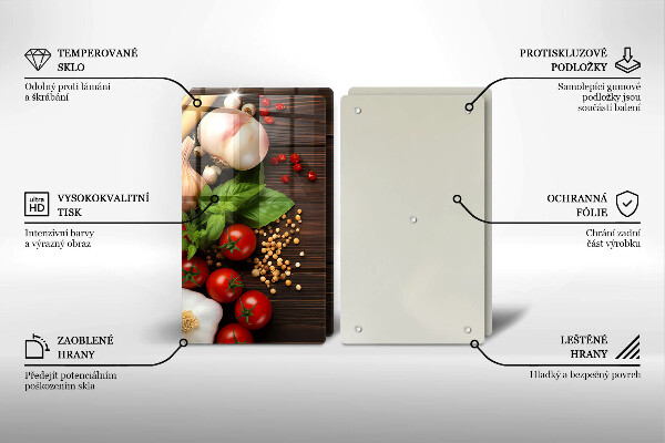 Protection plaque induction Des légumes sur la table