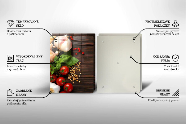 Protection plaque induction Des légumes sur la table