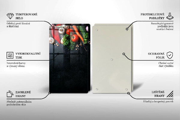 Cache plaque de cuisson Légumes colorés