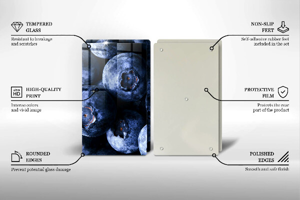 Cache plaque de cuisson Gros plan de baies