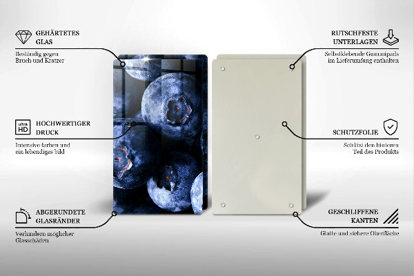 Cache plaque de cuisson Gros plan de baies
