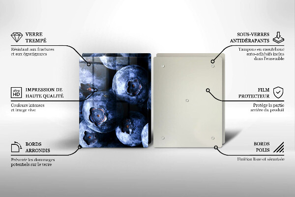 Cache plaque de cuisson Gros plan de baies