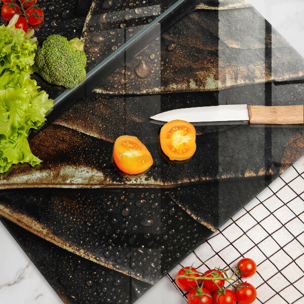 Cache plaque de cuisson Feuille d'or