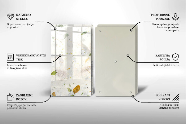 Cache plaque de cuisson Feuilles tombantes