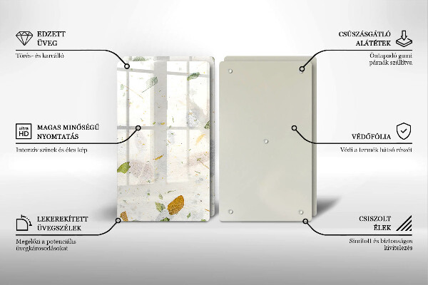Cache plaque de cuisson Feuilles tombantes