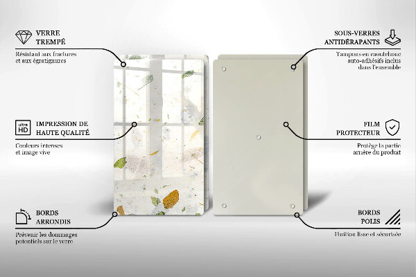 Cache plaque de cuisson Feuilles tombantes