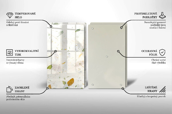 Cache plaque de cuisson Feuilles tombantes