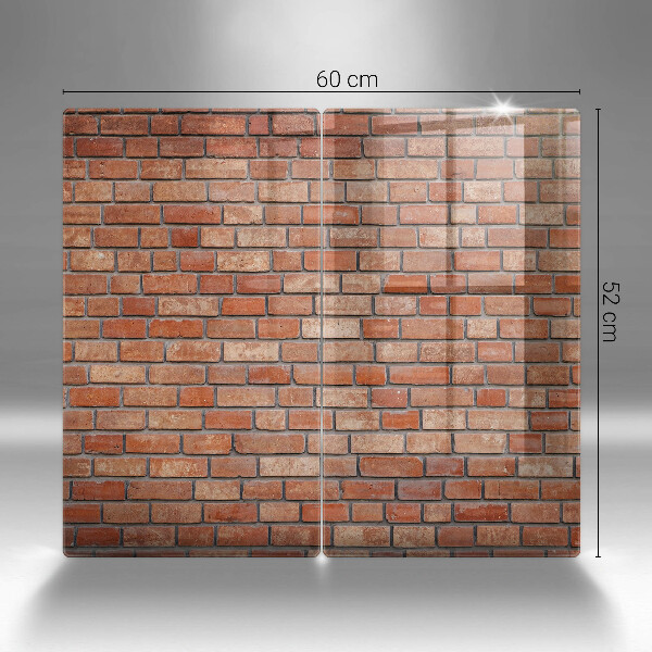 Cache plaque de cuisson Mur de briques