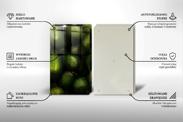 Cache plaque de cuisson Fruit d'avocat