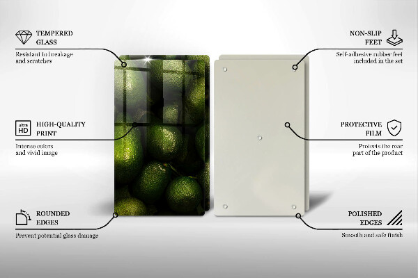 Cache plaque de cuisson Fruit d'avocat