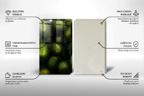 Cache plaque de cuisson Fruit d'avocat