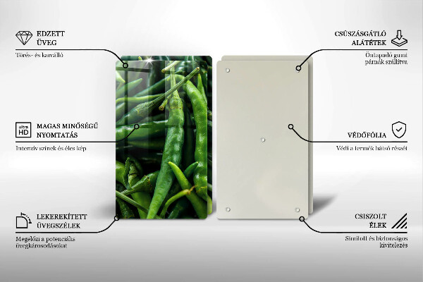 Cache plaque de cuisson Cosses de petits pois