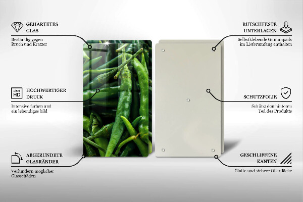 Cache plaque de cuisson Cosses de petits pois