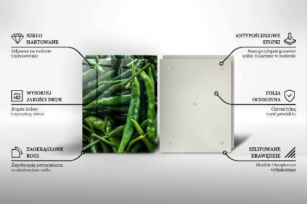 Cache plaque de cuisson Cosses de petits pois