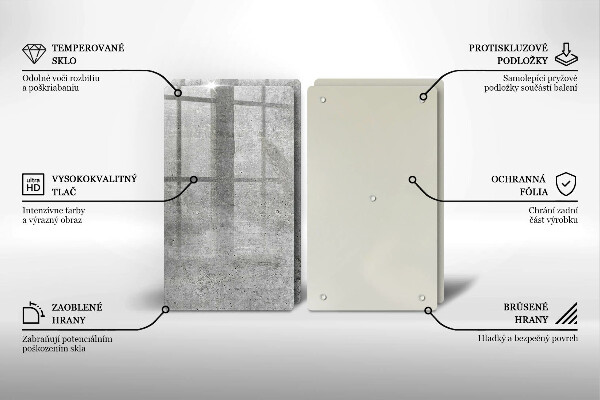 Cache plaque de cuisson Texture béton