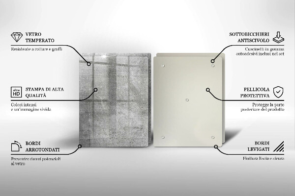 Cache plaque de cuisson Texture béton