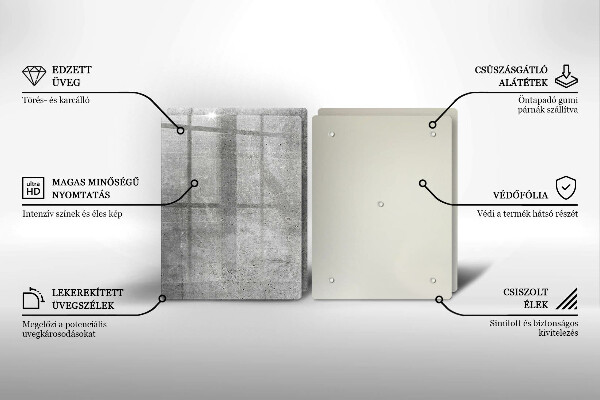 Cache plaque de cuisson Texture béton