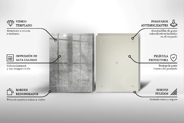 Cache plaque de cuisson Texture béton