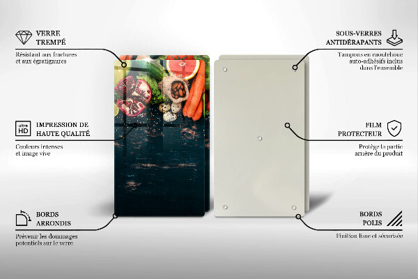 Cache plaque de cuisson Fruits et légumes