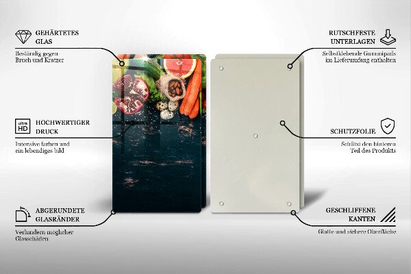 Cache plaque de cuisson Fruits et légumes