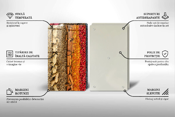 Cache plaque de cuisson Épices colorées