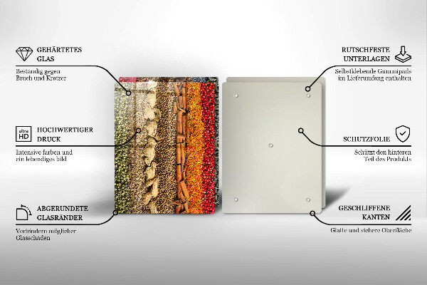 Cache plaque de cuisson Épices colorées