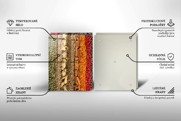 Cache plaque de cuisson Épices colorées