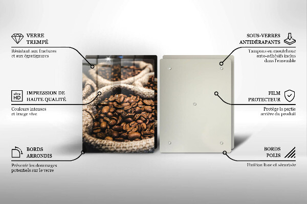 Protection plaque induction Sacs de grains de café