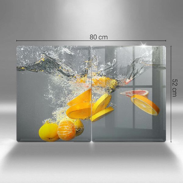 Protection plaque induction Citrons dans l'eau