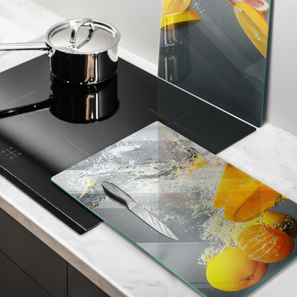 Protection plaque induction Citrons dans l'eau