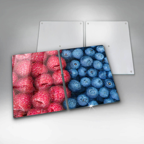 Protection plaque induction Fruits de framboise et de myrtille