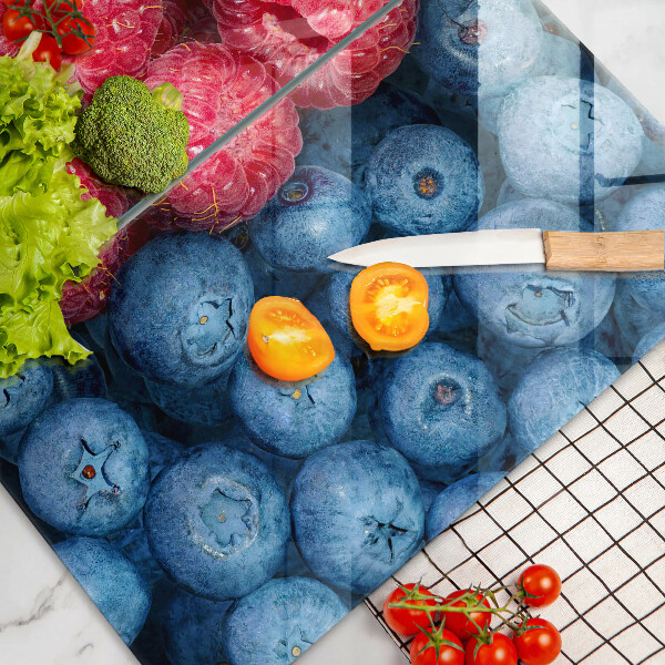 Protection plaque induction Fruits de framboise et de myrtille