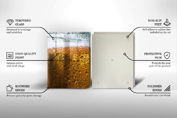 Protection plaque induction Verre de bière mouillé