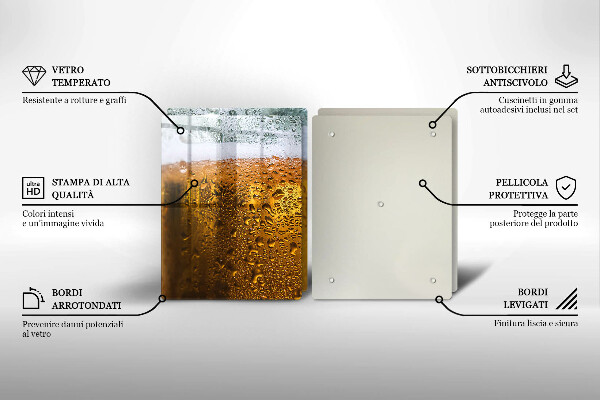 Protection plaque induction Verre de bière mouillé