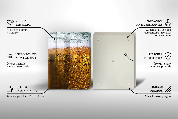 Protection plaque induction Verre de bière mouillé