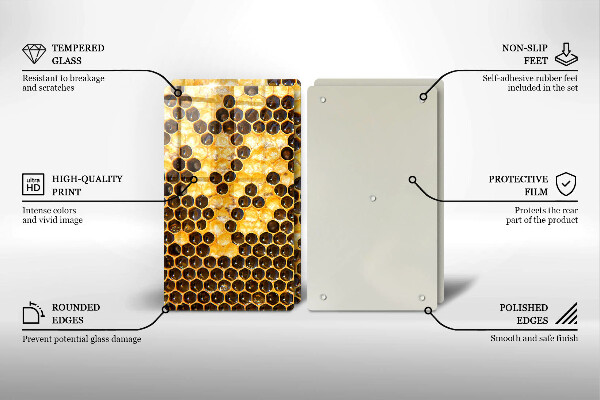 Protection plaque induction Rayon de miel