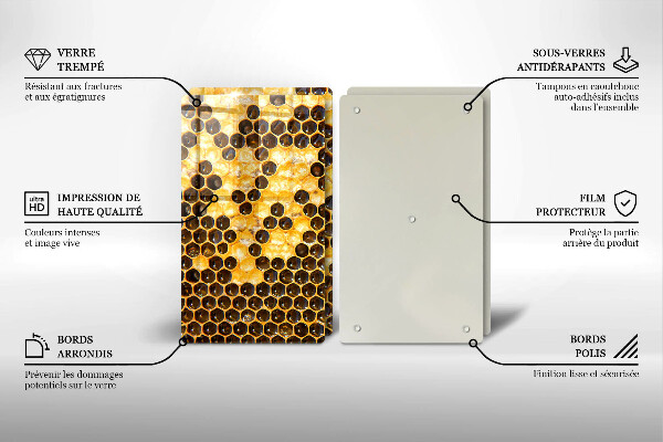 Protection plaque induction Rayon de miel