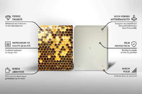 Protection plaque induction Rayon de miel