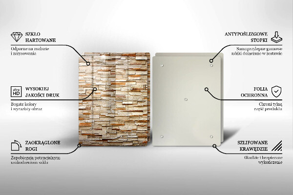 Cache plaque de cuisson Texture des pierres décoratives