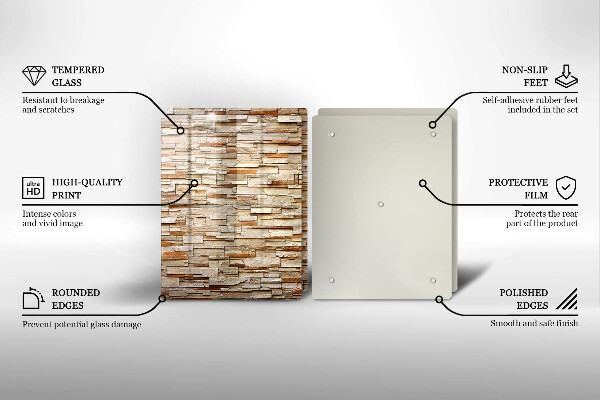 Cache plaque de cuisson Texture des pierres décoratives