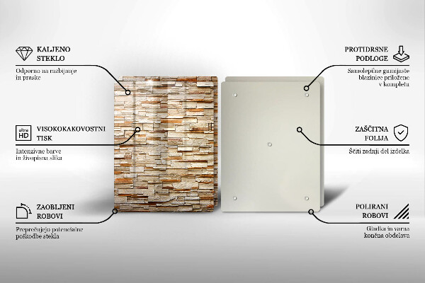 Cache plaque de cuisson Texture des pierres décoratives
