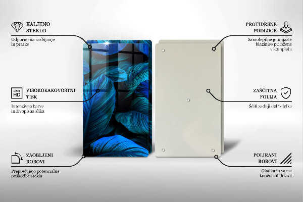 Cache plaque de cuisson Feuilles de végétation de la jungle