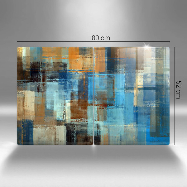 Cache plaque de cuisson Fond peint