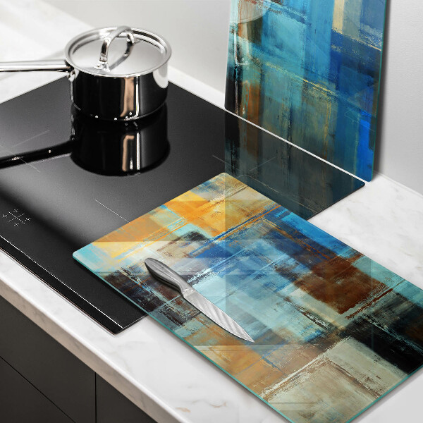 Cache plaque de cuisson Fond peint