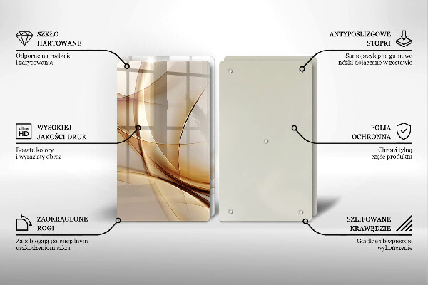 Cache plaque de cuisson Formes abstraites