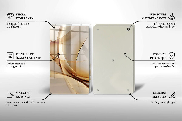 Cache plaque de cuisson Formes abstraites